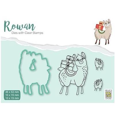Nellie's Choice Clear Stamps & Dies Set - Christmas Lama